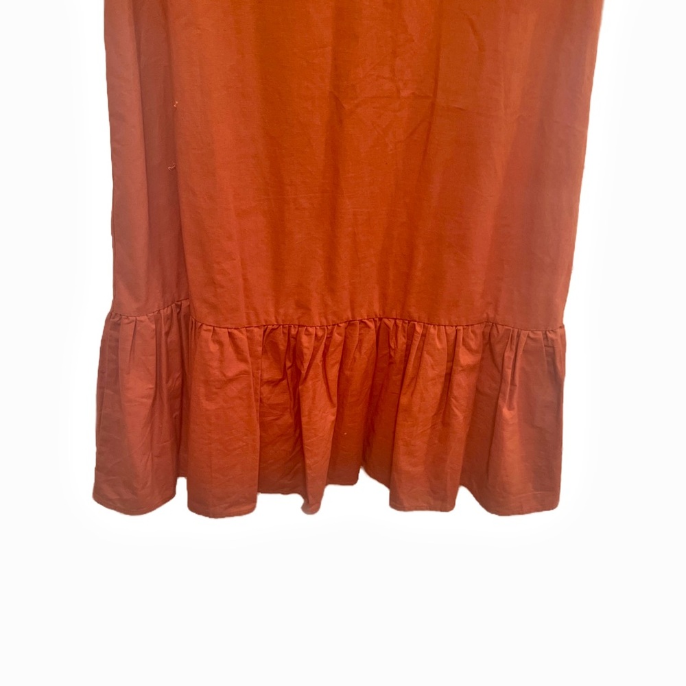Cotton On Rust Midi Dress with Button Detail - Picture 7 of 7